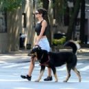 Emily Ratajkowski – Seen Walking her dog in New York