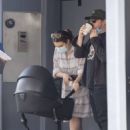 Georgia Groome and Rupert Grint – Wearing face masks in London - 454 x 632