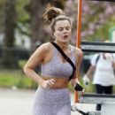 Emily Blackwell – Out for a run in London - 454 x 616