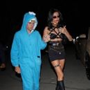 Hailey Bieber – Arriving at Halloween party in West Hollywood