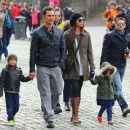 Camila Alves and Matthew McConaughey: family walk in Rome