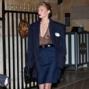 Elsa Hosk – Leaving her hotel for St Laurent show during Paris Fashion Week
