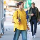Bella Hadid – Dons baggy jeans while out in New York