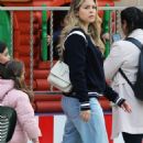 Costanza Caracciolo – Seen with her daughters Isabel and Stella at Sempione Park in Milan