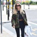 Christine McGuinness – Dons a camo jacket while out in Liverpool - 454 x 650