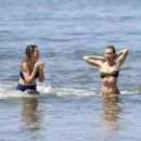 AnnaLynne McCord – With Rachel McCord at the beach in Los Angeles - 454 x 418