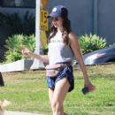 Alison Brie – On a morning walk with a friend in Los Angeles