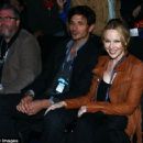 Kylie Minogue and Andres Velencoso at London Tennis match