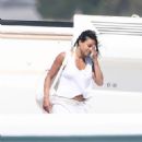 Michelle Rodriguez – Enjoying holidays on a yacht in Porto Cervo