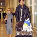 Kylie Minogue and Andres Segura arrive in Spain for Christmas 2009