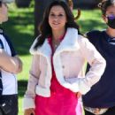 Lacey Chabert – Filming ‘Mean Girls’ themed Pepsi commercial in Los Angeles - 454 x 681