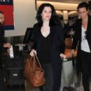 Jessica De Gouw is seen at LAX
