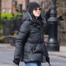 Julianna Margulies – Strolling with her dog in The West Village - 454 x 513