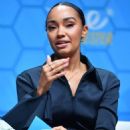 Leigh-Anne Pinnock – Speaks on stage at the One Young World Summit in Manchester - 454 x 681