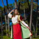 Andrijana Delibasic- The Miss Globe 2020- National Costume Photoshoot - 400 x 600