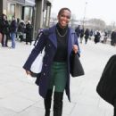Otlile ‘Oti’ Mabuse – In suede knee skimming boots exits ITV in London - 454 x 681