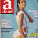 Stephanie Seymour - Aktüel Magazine Cover [Turkey] (19 December 1991)