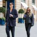 Samara Weaving – With Jimmy Warden share a coffee with a smile at Place Vendôme in Paris