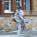 Nadia Essex – Seen carrying the dogs bed in hand in London - 454 x 525
