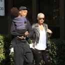 Amber Rose and Wiz Khalifa take their son Sebastian to an early Thanksgiving Party at a Church in Studio City, California -  November 23, 2016