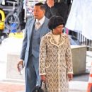 Regina King – With Terrance Howard on the set of ‘Shirley’ in Los Angeles - 454 x 681