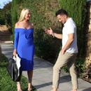 Caprice Bourret Out Filming in Ibiza - 454 x 537