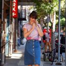 Helena Christensen – On a phone conversation on street in New York