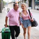 Rachel Riley – Out in shorts in Salford – Manchester - 454 x 600