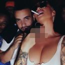 Amber Rose and French Montana At LIV Nightclub in Miami, Florida - May 13, 2017