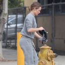 Kristen Bell – In gray sweats seen while out in Los Feliz