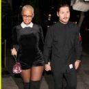Amber Rose and Val Chmerkovksiy leaving Delilah in West Hollywood, California - December 9, 2016