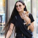 Demi Moore Out with Her Dog in New York