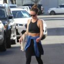 Olivia Wilde – Seen exited the gym in Studio City