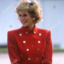 Princess Diana at RAF Wittering, Cambridgeshire, Britain - 25 October 1989