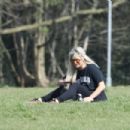 Bianca Gascoigne &#8211; Seen in a local park with her new puppy Panda in Essex