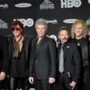 Bon Jovi attend the 33rd Annual Rock & Roll Hall of Fame Induction Ceremony at Public Auditorium on April 14, 2018 in Cleveland, Ohio - 454 x 303