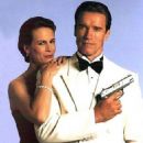 Arnold Schwarzenegger and Jamie Curtis