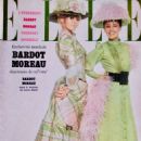 Brigitte Bardot, Jeanne Moreau - Elle Magazine Cover [France] (24 December 1964)