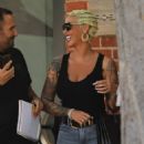 Amber Rose – Wearing blue denim jeans while out in West Hollywood