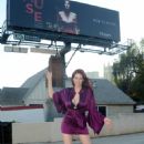 Maitland Ward – Posing at billboard for ‘MUSE’ film on Highland Ave in Hollywood