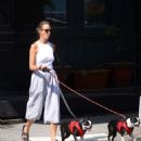 Christy Turlington Out with Her Dog in New York