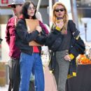 Stella Maxwell and Langley Fox at the Rosebowl Flea Market in Pasadena