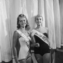 Beatrice Faccioli Miss Italia 1957 right and Milena Zini Miss