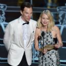 Benedict Cumberbatch and Naomi Watts At The 87th Annual Academy Awards - Show (2015)