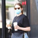 Emma Stone – Steps out for a morning coffee in Pacific Palisades