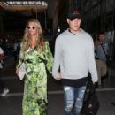 Paris Hilton and Chris Zylka are seen at LAX.NON EXCLUSIVE June 08, 2018