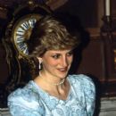 Princess Diana at a banquet at the Stock Exchange Palace in the Northern Portuguese City of Oporto - 13 February 1987
