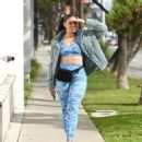 Jordin Sparks – Leaving a workout class in Los Angeles - 454 x 560