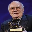 Director Francesco Rosi shows his 'Golden Lion for Lifetime Achievements Award' at the 69th edition of the Venice Film Festival in Venice, Italy