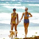 Kelsey Merritt – Seen in a yellow bikini at the beach in Mexico - 454 x 340